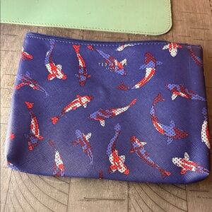 Ted Baker Vibrant Fish Print Pouch